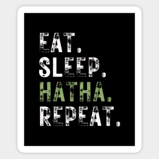 Eat Sleep Hatha Yoga and repeat Sticker